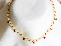 Náramek - zlato hnědý - duhový