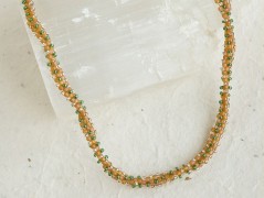 Náramek - zlato hnědý - duhový