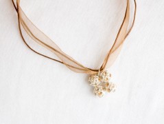 Náramek - zlato hnědý - duhový