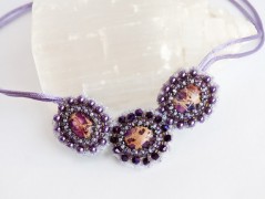 Náramek - zlato hnědý - duhový