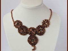 Náramek - zlato hnědý - duhový