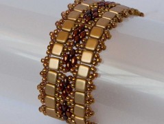 Náramek - zlato duhový