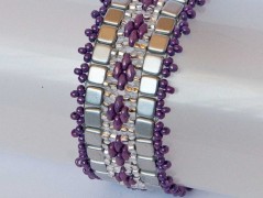 Náramek - zlato hnědý - duhový