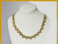 Náramek - zlato hnědý - duhový