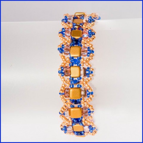 Náramek Kleopatra náramek kleopatra modrý zlatý 