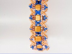 Náramek - zlato hnědý - duhový