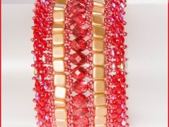 Náramek - zlato hnědý - duhový