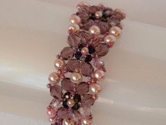 Náramek - zlato hnědý - duhový