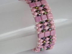 Náramek - zlato hnědý - duhový