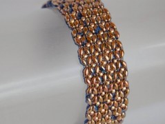 Náramek - zlato hnědý - duhový