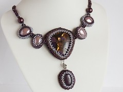 Náramek - zlato hnědý - duhový