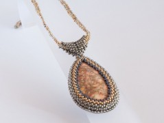 Náramek - zlato hnědý - duhový