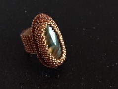 Náramek - zlato hnědý - duhový