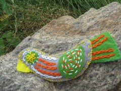 Hedvábná šála V lese.