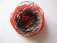 Hedvábná šála V lese.