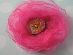 Hedvábná šála V lese.