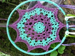 Hedvábná šála V lese.