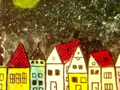 Hedvábná šála V lese.