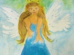 Hedvábná šála V lese.